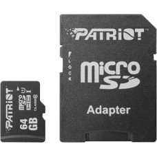 Сard de memorie Patriot 64Gb LX Series Class10 U1 UHS-I + SD adapter (PSF64GMCSDXC10)