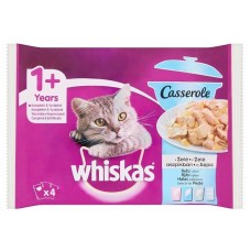 Hrană umedă pentru pisici Whiskas Fish in Jelly 4x85g