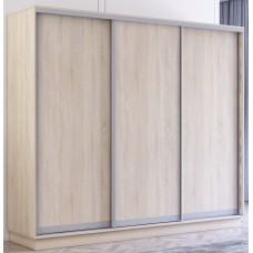 Dulap cu uşi glisante Mobildor-Lux Fox 2400 (3025 Stejar Sonoma) Uși PAL ambele