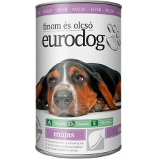 Hrană umedă pentru câini Eurodog Adult Dog Liver 1.24kg