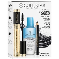 Набор декоративной косметики Collistar Set Mascara Volume Unico + Eye Pencil + Make-Up Remover 50ml