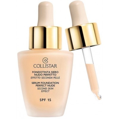 Fond de ten pentru față Collistar Serum Foundation Perfect Nude SPF15 N1