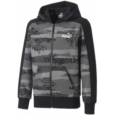 Детская толстовка Puma Alpha Full-Zip Hoodie Fl B Puma Black 128