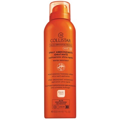 Солнцезащитный крем масло лосьон Collistar Moisturizing Tanning Spray SPF30 200ml