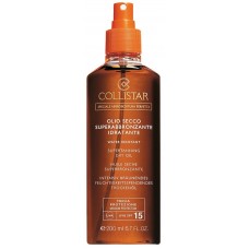 Солнцезащитный крем масло лосьон Collistar Supertanning Dry Oil SPF15 200ml