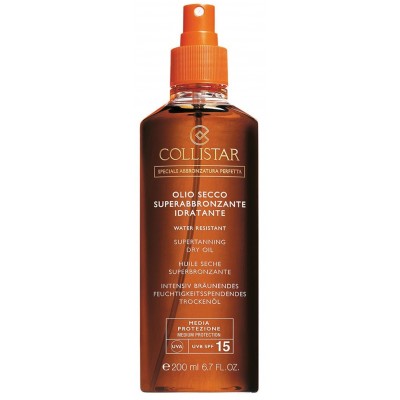 Солнцезащитный крем масло лосьон Collistar Supertanning Dry Oil SPF15 200ml