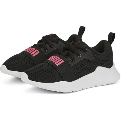 Кроссовки детские Puma Wired Run Ps Puma Black/Sunset Pink 28.5