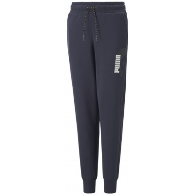 Pantaloni spotivi pentru copii Puma Alpha Sweatpants Fl B Parisian Night 176