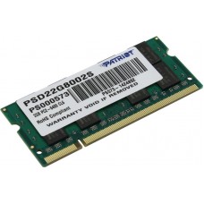 Оперативная память Patriot Signature Line 2Gb DDR2-800MHz SODIMM (PSD22G8002S)