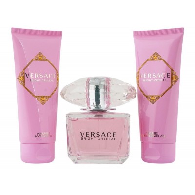 Парфюмерный набор для неё Versace Bright Crystal EDT 50ml + Shower Gel 50ml + Body Lotion 50ml