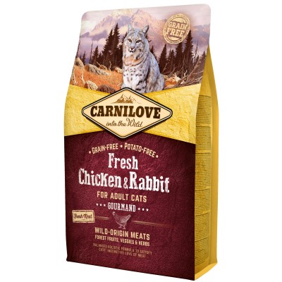 Сухой корм для кошек Carnilove Adult Cats Fresh Chicken & Rabbit 6kg