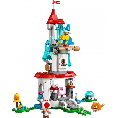 Set de construcție Lego Super Mario: Cat Peach Suit and Frozen Tower (71407)