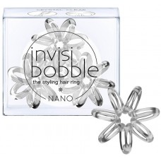 Elastice pentru păr Invisibobble Nano Crystal Clear 3pcs