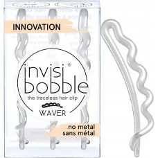 Agrafe pentru păr Invisibobble Waver Crystal Clear 3pcs