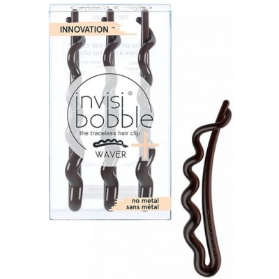 Agrafe pentru păr Invisibobble Waver Plus Pretty Dark 3pcs