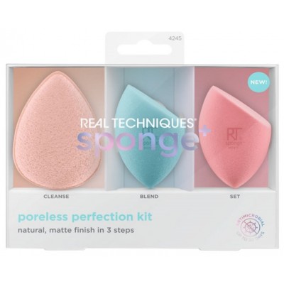 Спонж для макияжа Real Techniques Pro-Matte Poreless Perfecting Sponge 3pcs