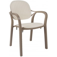 Scaun Magnusplus CT 024 Yonca Rattan Cappucino cu Bej