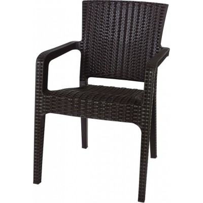 Стул Magnusplus CT 022 Lilyum Rattan Cafeniu Intunecat