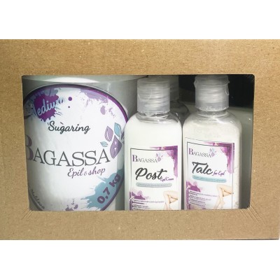 Set de epilare Bagassa Medium 0.7kg + Cosmetics