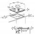 Plită incorporabilă cu gaz Electrolux EGG6407K