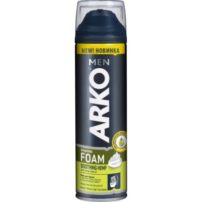 Пена для бритья Arko Soothing Hemp Foam 200ml