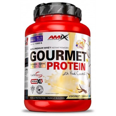 Proteină Amix Gourmet Protein 1000g Strawberry & White Chocolate