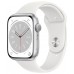 Смарт-часы Apple Watch Series 8 45mm Silver Aluminium Case with White Sport Band (MP6N3)