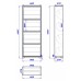 Rafturi pentru pantofi Mobildor-Lux Leo 60 (164x60x27) Sonoma