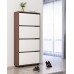 Rafturi pentru pantofi Mobildor-Lux Leo 80 (164x80x27) Wenge/White