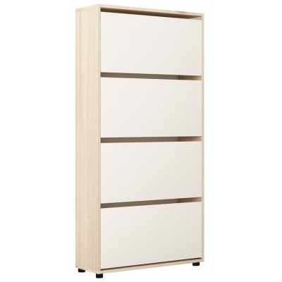 Rafturi pentru pantofi Mobildor-Lux Leo 80 (164x80x27) Sonoma/White