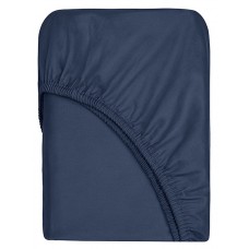 Cearşaf cu bandă elastică Askona Home Navy Blue 220x200