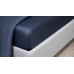 Cearşaf cu bandă elastică Askona Home Navy Blue 220x200