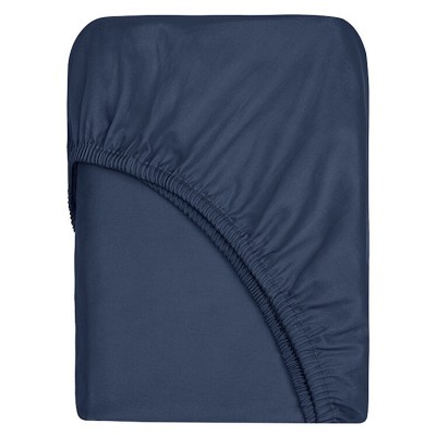 Cearşaf cu bandă elastică Askona Home Navy Blue 160x200