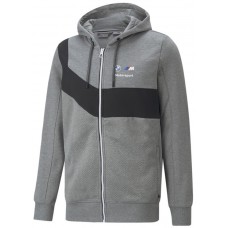 Мужская толстовка Puma Bmw Mms Hdd Sweat Jacket Medium Gray Heather L