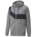 Мужская толстовка Puma Bmw Mms Hdd Sweat Jacket Medium Gray Heather L