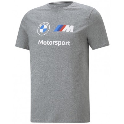 Tricou bărbătesc Puma Bmw Mms Ess Logo Tee Medium Gray Heather M