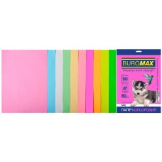 Hârtie colorată Buromax Pastel+Neon A4 50pcs (BM.2721750-99)