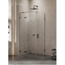 Душевая кабина New Trendy Avexa Gunmetal Rectangular Brushed P 90x90x200 Hinged (EXK-3356)