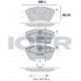 Set placute frână ICER 181865