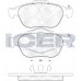 Set placute frână ICER 181533
