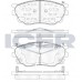 Set placute frână ICER 181542-200