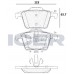 Set placute frână ICER IC-181612