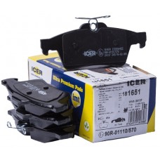 Set placute frână ICER 181651