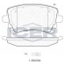 Set placute frână ICER 181674-204