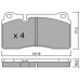 Set placute frână ICER 181789