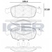 Set placute frână ICER 181852