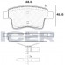 Set placute frână ICER 181853