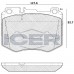 Set placute frână ICER 182195