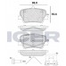 Set placute frână ICER 182346