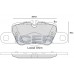 Set placute frână ICER 182207